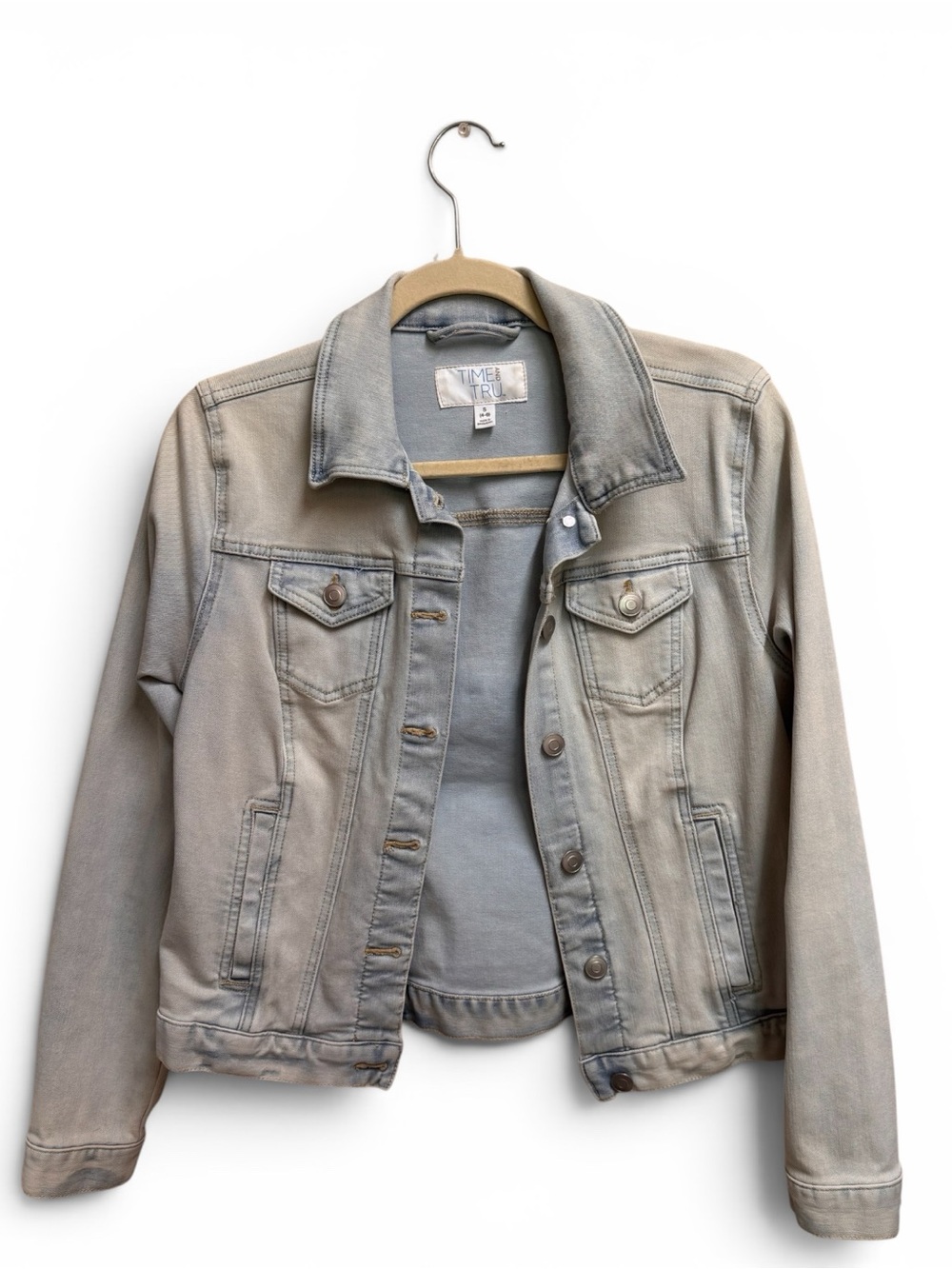 Light Wash Gray-Blue Denim Jacket